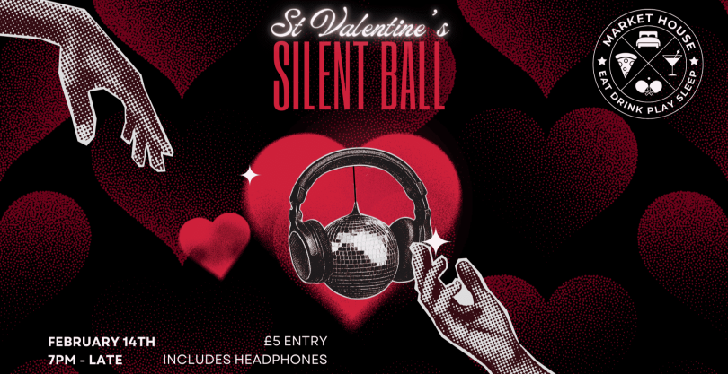 valentines silent disco poster